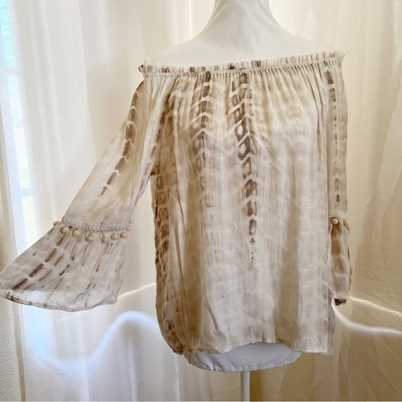 Apt 9 Ombre Bell Sleeve Blouse Medium - Picture 1 of 9